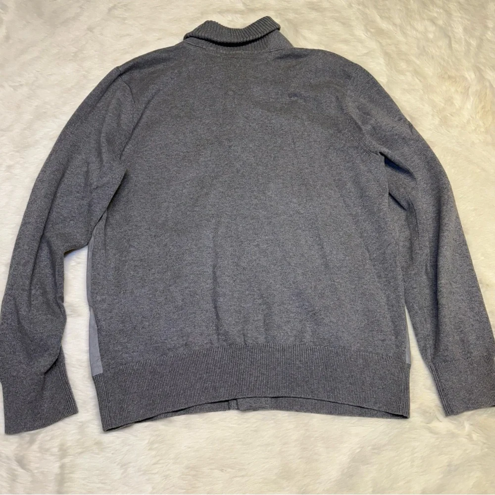 Banana Republic two tone gray button‎ front cotton cardigan men's size large